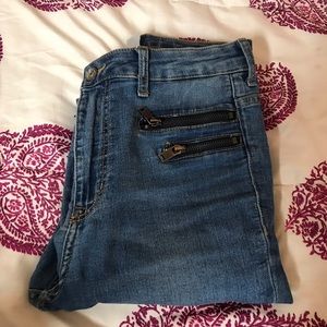H&M high waisted skinny jeans size 8